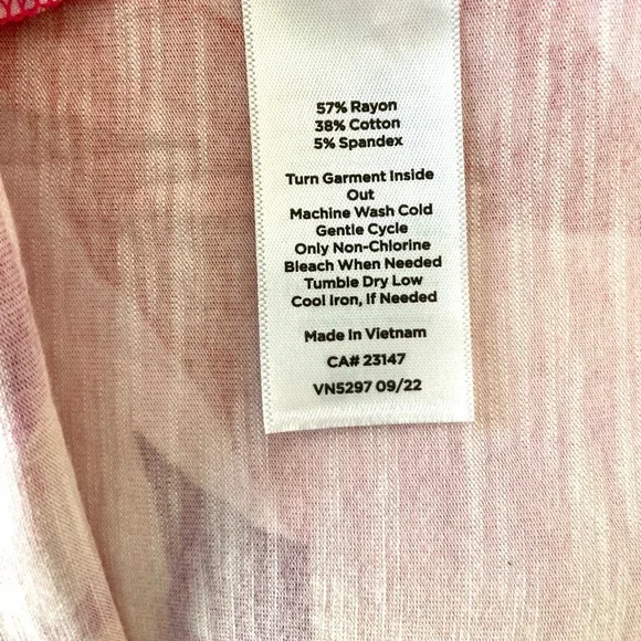 NWT Talbots BLENDED FLORAL CROSS BACK Top Size XL - Picture 10 of 10